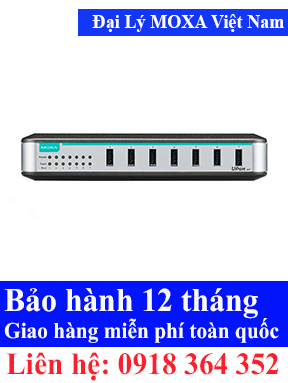 Thiết bị chuyển tín hiệu Serial RS232,485,422 sang USB Công nghiệp Model: UPort 207 Moxa Việt Nam, Moxa ViệtNam