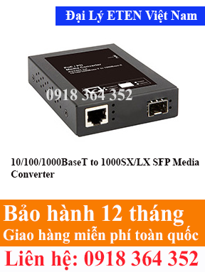 Model : EC-212RF, 10/100/1000BaseT to 1000SX/LX SFP Media Converter  Eten Việt Nam Eten VietNam