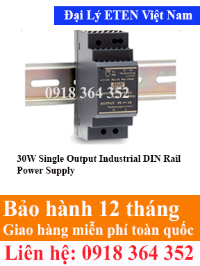 Model : HDR-30 Series, 30W Single Output Industrial DIN Rail Power Supply Eten Việt Nam Eten VietNam