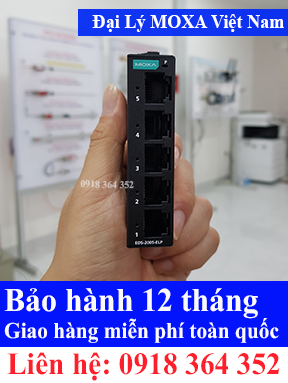 EDS-2005-ELP; Switch mạng công nghiệp; 5 cổng tốc độ 10/100M; Đại Lý Moxa Việt Nam