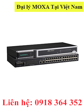 NPort 6610-16-48V Bộ chuyển 16 cổng bảo mật RS232 sang Ethernet Moxa Việt Nam Moxa Vietnam