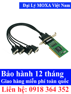 Card PCI chuyển đổi tín hiệu serial Model: CP-104UL-DB25M Moxa Việt Nam, Moxa ViệtNam