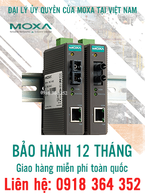 IMC-21-S-SC: Bộ chuyển đổi quang điện 10/100Mbps Moxa giá rẻ, Đại lý Moxa Việt Nam