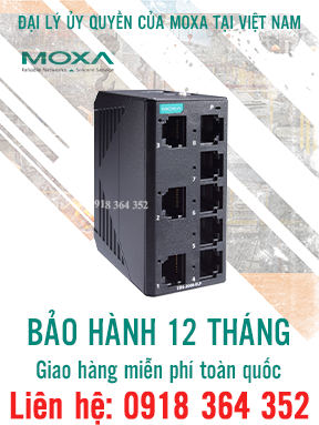 EDS-2008-ELP: Switch chuyển mạch công nghiệp 8 cổng giá rẻ, Đại lý Moxa Việt Nam