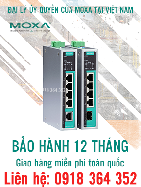 EDS-G205A-4PoE:  Switch chuyển mạch 4 cổng Gigabit PoE công nghiệp giá rẻ, Đại lý Moxa Việt Nam