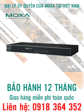 Nport 5650-16: Bộ chuyển đổi 1 cổng Ethernet sang 8 cổng nối tiếp RS232/485/422, Đại lý Moxa Việt Nam