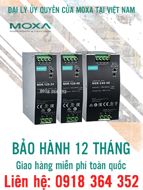 NDR-120-48: Bộ nguồn công nghiệp 120W/48VDC Moxa giá rẻ, Đại Lý Moxa Việt Nam