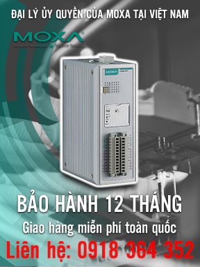 ioLogik 2512-T - Smart I/O công nghiệp, 8 DI, 8 DIO, Click & Go Plus, nhiệt độ hoạt động -40 đến 75 ° C - Moxa Việt Nam