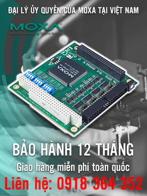 CB-114 - Mô-đun 4 cổng RS-232/422/485 - PC/104-Plus bus - nhiệt độ hoạt động 0 đến 55 ° C - Moxa Việt Nam