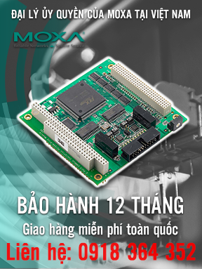 CB-602I w/o Cable - Mô-đun PC / 104-Plus 2 cổng CAN bus - có cách ly - nhiệt độ hoạt động từ 0 đến 55 ° C - Moxa Việt Nam