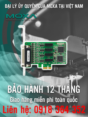 CP-134EL-A-I-DB25M - Card PCI chuyển đổi tín hiệu - 4 cổng RS-422/485 - bảo vệ chống sét lan truyền và cách ly điện (bao gồm cáp đực DB25) - Moxa Việt Nam