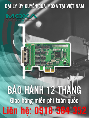 CP-168EL-A - Card PCI chuyển đổi tín hiệu  8 cổng RS-232 cấu hình thấp - Moxa Việt Nam