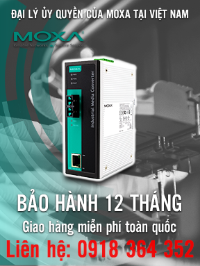 IMC-101-S-SC-IEX - Thiết bị chuyển đổi quang điện công nghiệp - 10 / 100BaseT (X) sang 100BaseFX - Chế độ đơn - Đầu nối SC - 40km - IECEx -  Nhiệt độ hoạt động 0 đến 60 ° C - Moxa Việt Nam