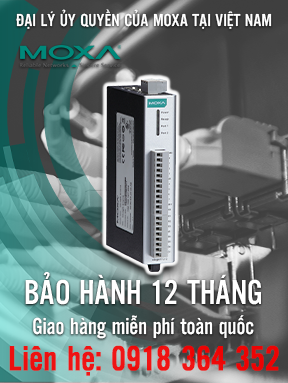 ioLogik E1211-T - Bộ chuyển mạch Ethernet I/O từ xa 16 DO - 2 cổng Ethernet - Nhiệt độ hoạt động từ -40 đến 75°C - Moxa Việt Nam
