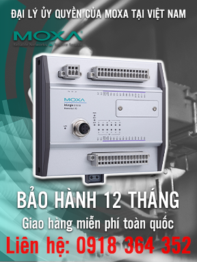 ioLogik E1510-M12-T - Bộ chuyển mạch Ethernet I/O từ xa - 12 DI - Nhiệt độ hoạt động -40 đến 85 ° C - Moxa Việt Nam