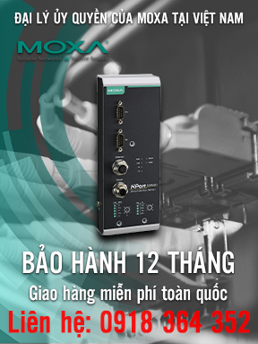 NPort 5250AI-M12-CT - Bộ chuyển đổi 2 cổng RS232/485/422 sang Ethernet - 1 cổng 10 / 100BaseT (X) với đầu nối M12 - Đầu vào nguồn M12 - Nhiệt độ hoạt động -25 đến 55 ° C - Moxa Việt Nam