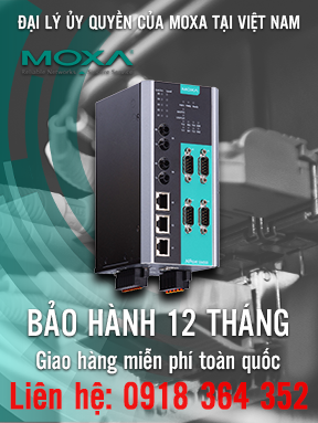 NPort S9450I-2S-ST-HV-T - Bộ chuyển đổi 4 cổng RS-232/422/485 sang Ethernet - 3 cổng 10 / 100M Ethernet - 2 cổng cáp quang chế độ đơn 100M với đầu nối ST - 88-300 VDC hoặc 85-264 VAC - Nhiệt độ hoạt động -40 đến 85 ° C - Moxa Việt Nam