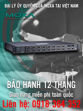 NPort S9650I-16-2HV-SSC-T - Bộ chuyển đổi 16 cổng RS-232/422/485 sang 2 cổng Ethernet - Đầu nối ST đa chế độ - 2 cổng Ethernet 10 / 100M với hỗ trợ IEEE 1588v2 - 88 đến 300 VDC hoặc 85 đến 264 VAC - Nhiệt độ hoạt động -40 đến 85 ° C - Moxa Việt Nam