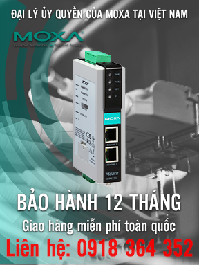 MGate EIP3170I-IEX - Bộ chuyển đổi 1 cổng EtherNet / IP sang DF1 - Cách ly 2 kV - Chứng nhận IECEx  - Nhiệt độ hoạt động từ 0 đến 55 ° C -  Moxa Việt Nam