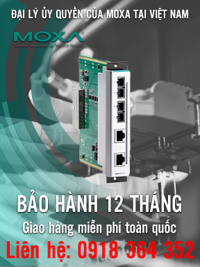 CM-600-2SSC/2TX - Mô-đun Fast Ethernet - 2 cổng 10 / 100BaseT (X) - Đầu nối RJ45 - 2 cổng chế độ đơn 100BaseFX với đầu nối SC - Nhiệt độ hoạt động -40 đến 75 ° C - Moxa Việt Nam
