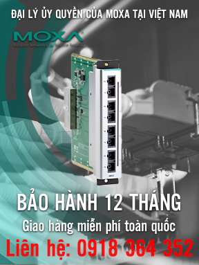 CM-600-4SSC - Mô-đun Fast Ethernet - 4 cổng chế độ đơn 100BaseFX - Đầu nối SC - Nhiệt độ hoạt động -40 đến 75 ° C - Moxa Việt Nam