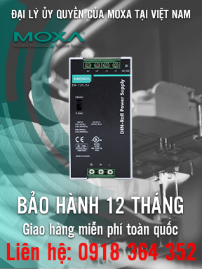 DR-120-24 - Bộ nguồn 4/48 VDC cho các sản phẩm gắn DIN-rail - Moxa Việt Nam