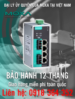 EDS-P206A-4PoE-SS-SC - Bộ chuyển mạch Ethernet không quản lý với 1 cổng 10 / 100BaseT (X) - 4 cổng PoE và 2 cổng chế độ đơn 100BaseFX với đầu nối SC - Nhiệt độ hoạt động -10 đến 60 ° C - Moxa Việt Nam