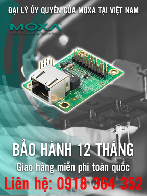 MiiNePort E3-H - Mô-đun cho thiết bị TTL - 10 / 100M với đầu nối RJ45 - Tốc độ truyền 50 bps đến 921.6 Kbps - Nhiệt độ hoạt động 0 đến 55 ° C - Moxa Việt Nam