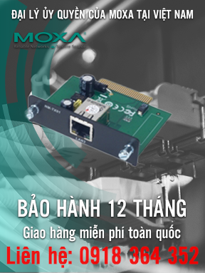 NM-TX01-T - Mô-đun mở rộng mạng  với cổng Ethernet 100BTX RJ45 - Nhiệt độ hoạt động -40 đến 75 ° C - Moxa Việt nam