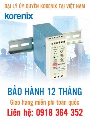 MDR-60-24 - Nguồn điện DIN-Rail 60W, 85-264 VAC - Korenix Việt Nam