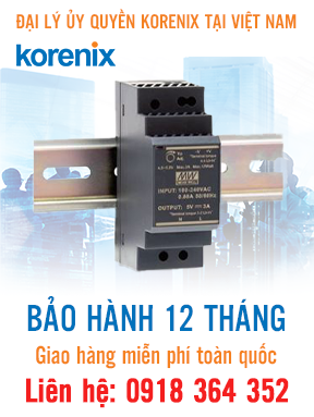 HDR-30-24 - Bộ nguồn chuyển mạch 30W 24VDC, đầu vào 85 ~ 264VAC - Korenix Việt Nam