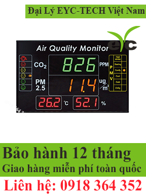 eYc DMB05 4-in-1 Multifunction Indoor Air Quality Large LED Display / Monitor / Indicator EYC TECH Việt Nam STC Việt Nam