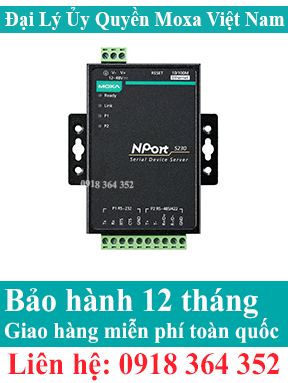 Nport 5230; Bộ chuyển đổi 1 cổng Serial RS485/422 sang 1 cổng Ethernet; Đại Lý Moxa Việt Nam