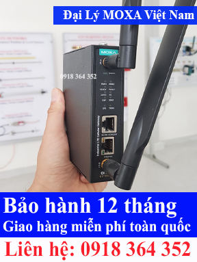Modem Oncell G3150A-LTE thiết bị chuyển đổi Ethernet/RS232/485 sang mạng vô tuyến LTE Moxa Việt Nam