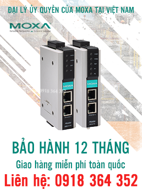 Model : MGate MB3170I-T - Bộ chuyển đổi Modbus Gateways nâng cao 1 cổng RS232/485/422 sang Ethernet - Moxa Việt Nam