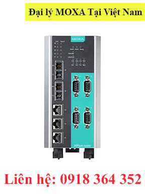 NPort S9450I-WV-T Bộ chuyển đổi 4 cổng  RS232/RS485/422 (DB9) sang 5 cổng Ethernet, dòng chịu nhiệt Moxa Việt Nam Moxa Vietnam