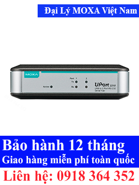 Thiết bị chuyển tín hiệu Serial RS232,485,422 sang USB Công nghiệp Model: UPort 2210 Moxa Việt Nam, Moxa ViệtNam