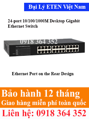 Model : EWG-6240R, 24-port 10/100/1000M Desktop Gigabit Ethernet Switch  Eten Việt Nam Eten VietNam