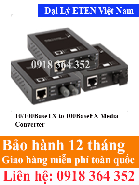 Model : EC-202 Series, 10/100BaseTX to 100BaseFX Media Converter  Eten Việt Nam Eten VietNam