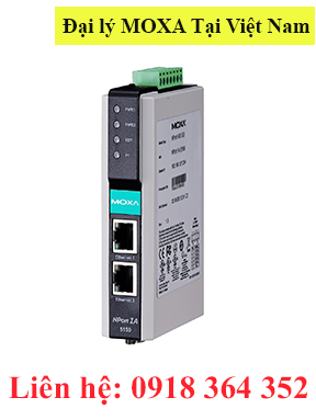 NPort IA-5150I-T Bộ chuyển 1 cổng  RS232 (DB9) 1 cổng RS485/422 (Terminal) sang 2 cổng Ethernet Moxa Việt Nam Moxa Vietnam