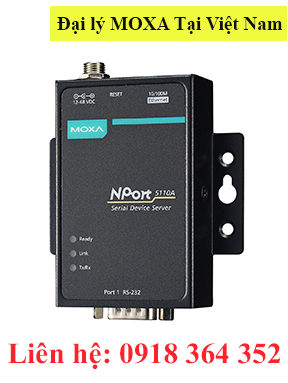 NPort 5110A Bộ chuyển đổi 1 cổng RS232 sang Ethernet Moxa Việt Nam