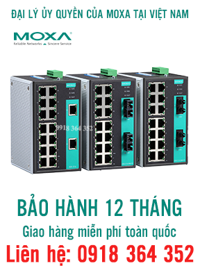 EDS-316 - Bộ chuyển mạch công nghiệp Ethernet - Unmanaged - 16 cổng - Moxa Việt Nam