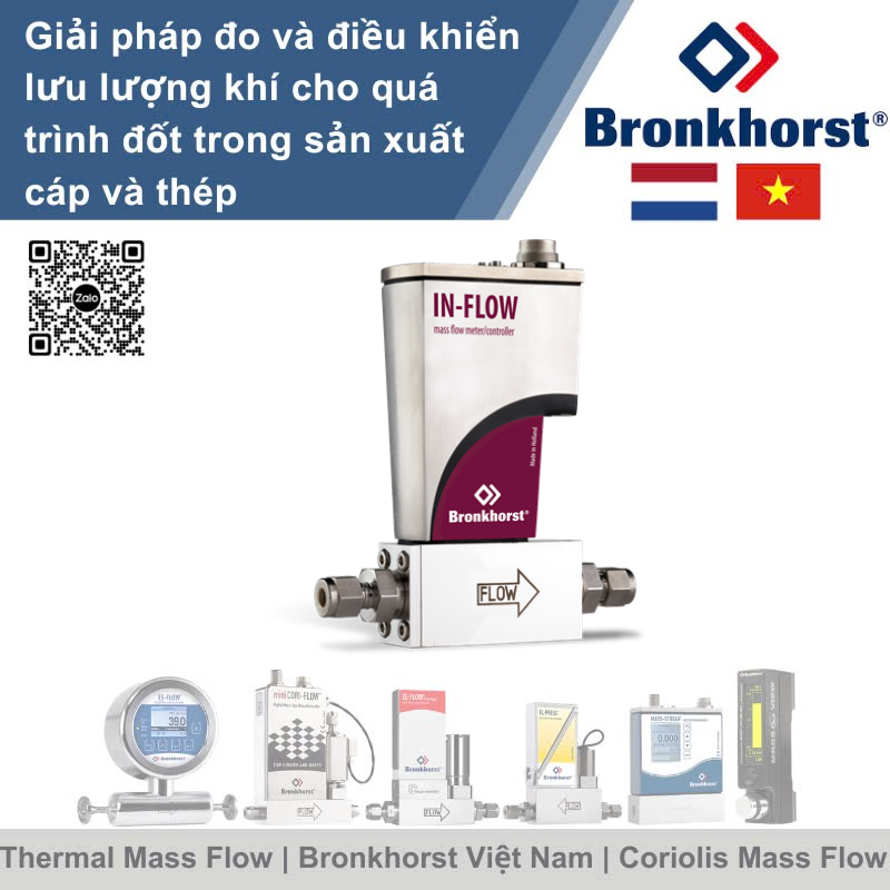 IN-FLOW F-111AI Đồng hồ đo lưu lượng nhiệt kiểu công nghiệp cho khí Bronkhorst Vietnam