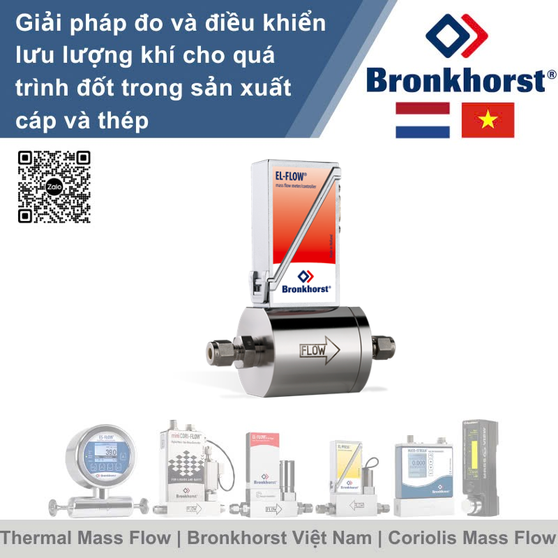 EL-FLOW Select F-112AC Đồng hồ đo lưu lượng nhiệt kỹ thuật số cho khí Bronkhorst Vietnam