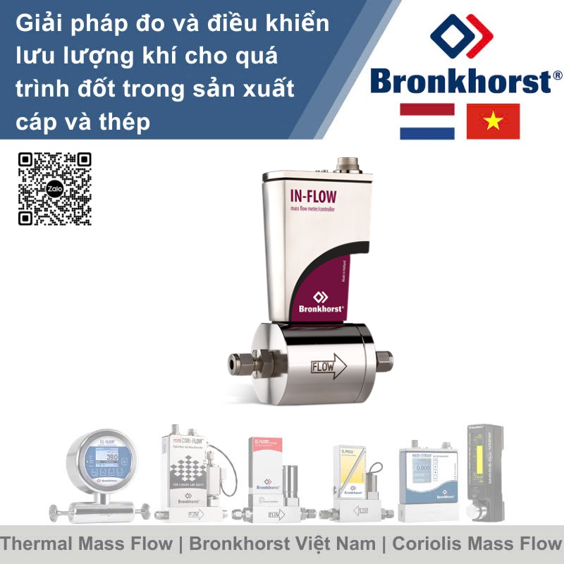 IN-FLOW F-112AI Đồng hồ đo lưu lượng nhiệt kiểu công nghiệp cho khí Bronkhorst Vietnam