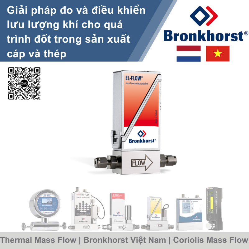 EL-FLOW Select F-120M Đồng hồ đo lưu lượng khối lượng áp suất cao cho khí Bronkhorst Vietnam