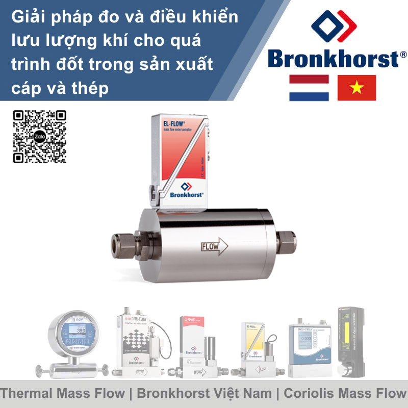 EL-FLOW Select F-123M Đồng hồ đo lưu lượng khối lượng áp suất cao cho khí Bronkhorst Vietnam