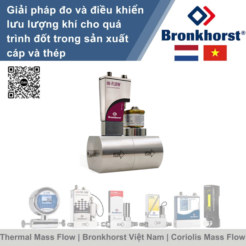 IN-FLOW F-240MI Bộ điều khiển lưu lượng khối áp suất cao kiểu công nghiệp cho khí Bronkhorst Vietnam