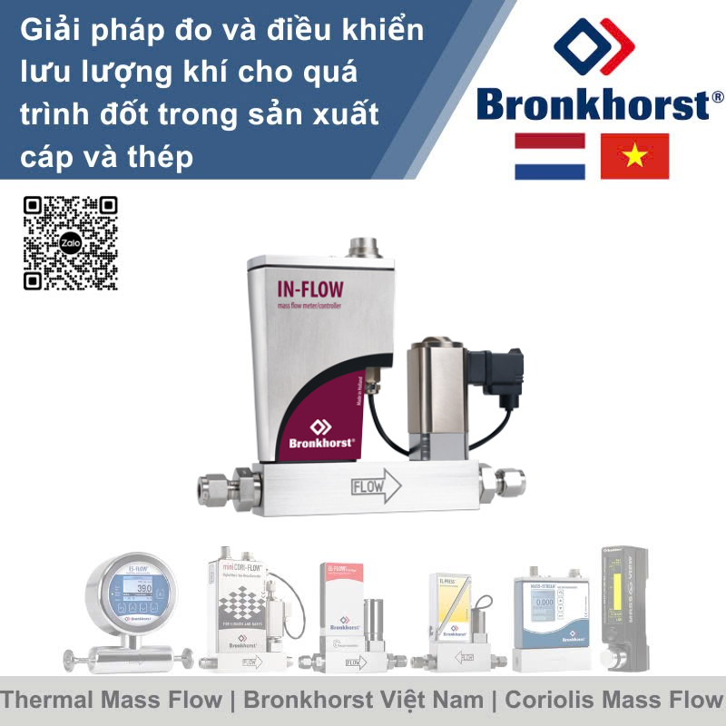 IN-FLOW F-200CI Bộ điều khiển lưu lượng nhiệt kiểu công nghiệp cho khí Bronkhorst Vietnam