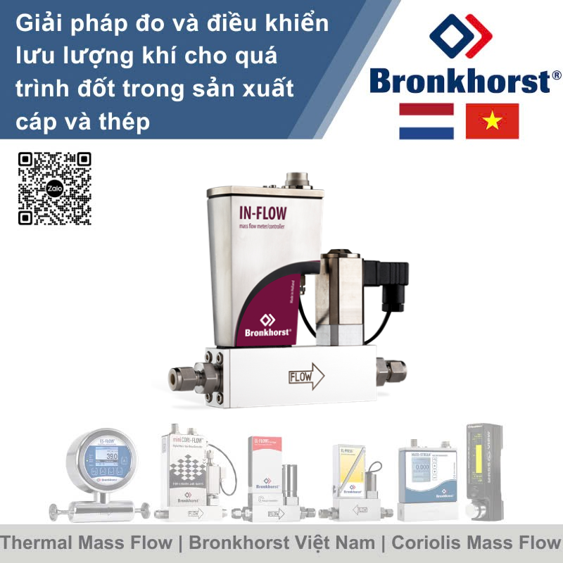 IN-FLOW F-201AI Bộ điều khiển lưu lượng nhiệt kiểu công nghiệp cho khí Bronkhorst Vietnam